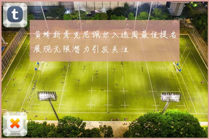 黄蜂新秀克尼佩尔入选周最佳提名展现无限潜力引发关注